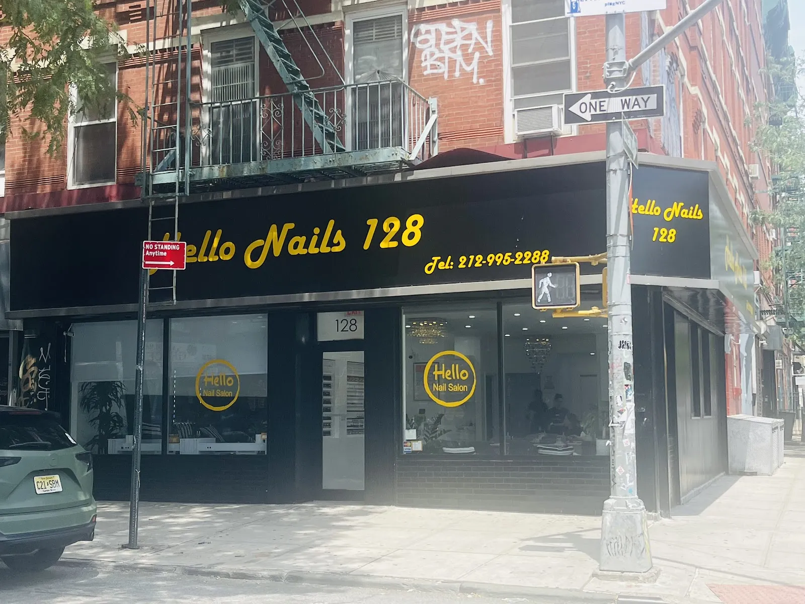 Hello Nails, beauty salon at 128 Rivington Street in Manhattan, New York