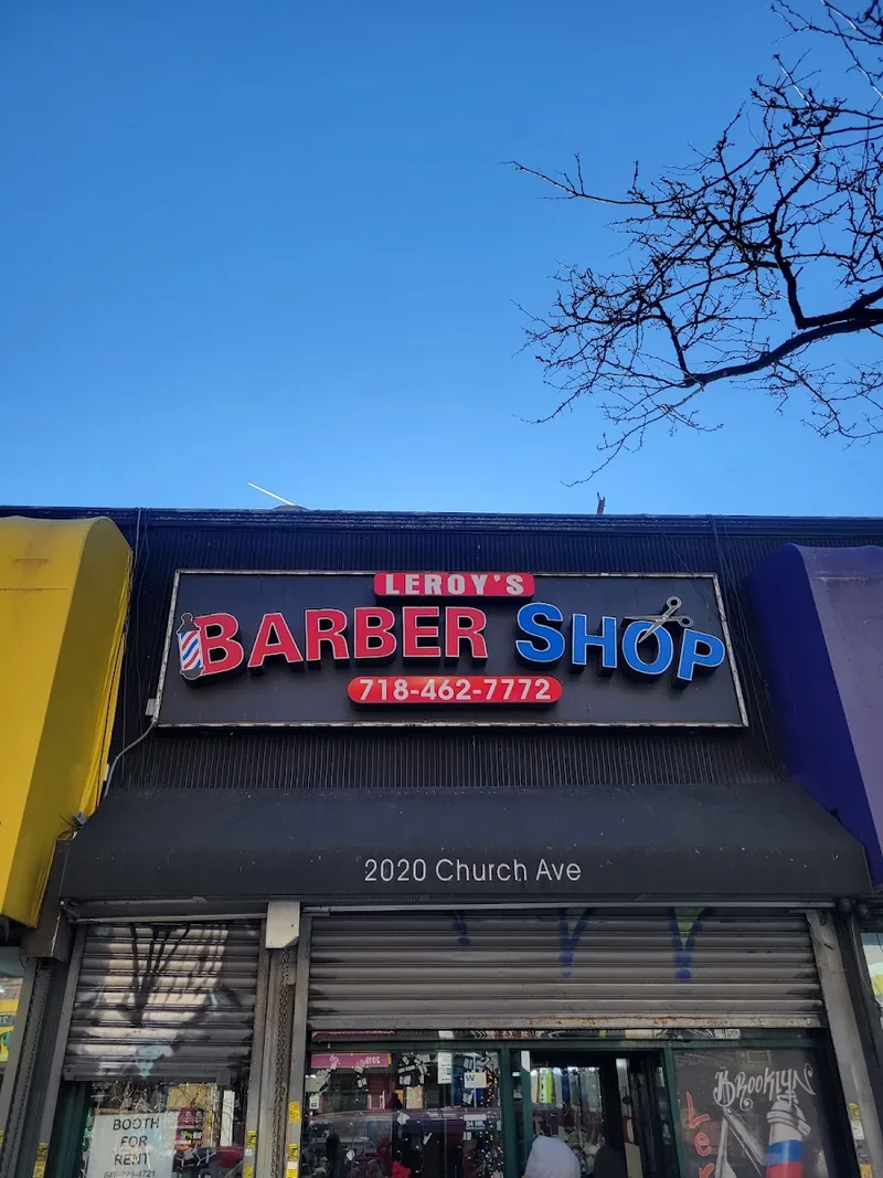 Leroy's Barber Shop, hair salon at 2020 Church Avenue in Brooklyn, New York