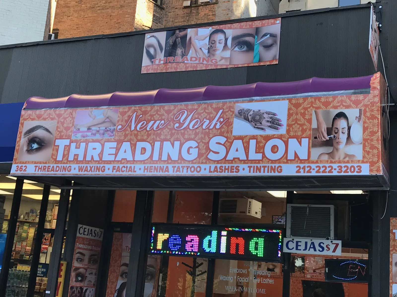 New York Threading Salon, beauty salon at 364 West 110th Street in Manhattan, New York