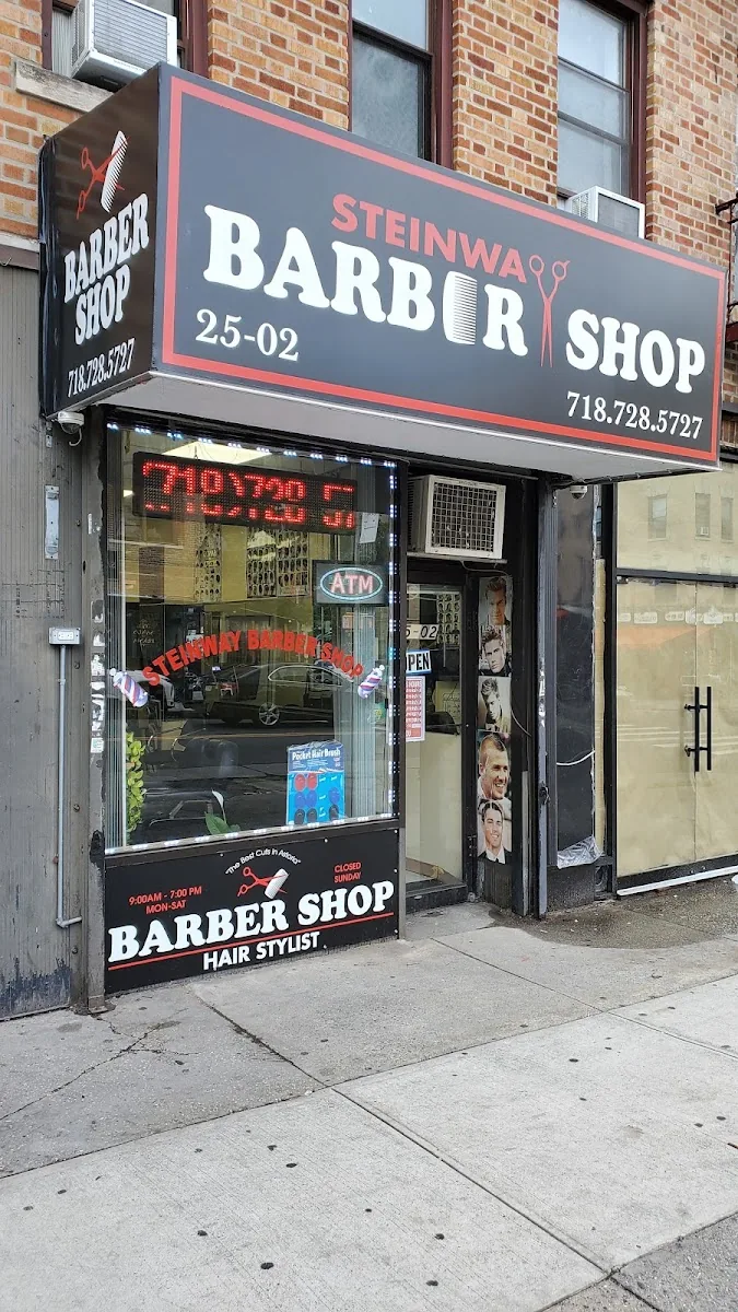 Steinway Barber Shop, hair salon at 25-02 Steinway Street in Queens, New York