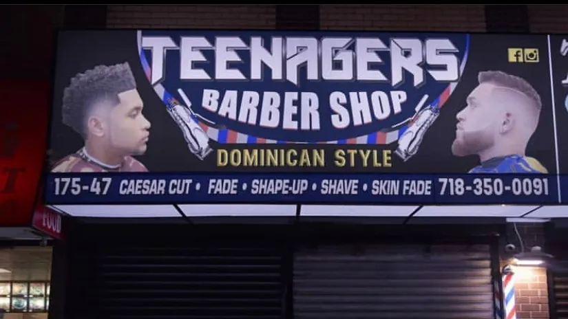 Teenagers Barbershop, hair salon at 175-47 Hillside Avenue in Queens, New York