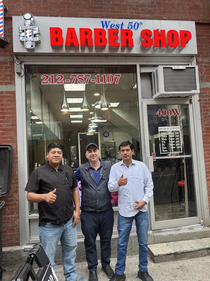 West 50th Barber Shop, beauty salon at 400 West 50th Street in Manhattan, New York