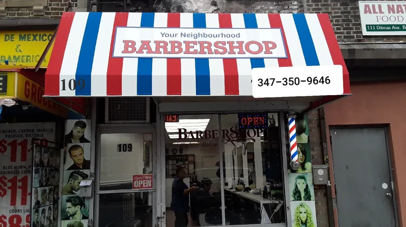 Your Neighborhood Barbershop, hair salon at 109 Ditmas Avenue in Brooklyn, New York
