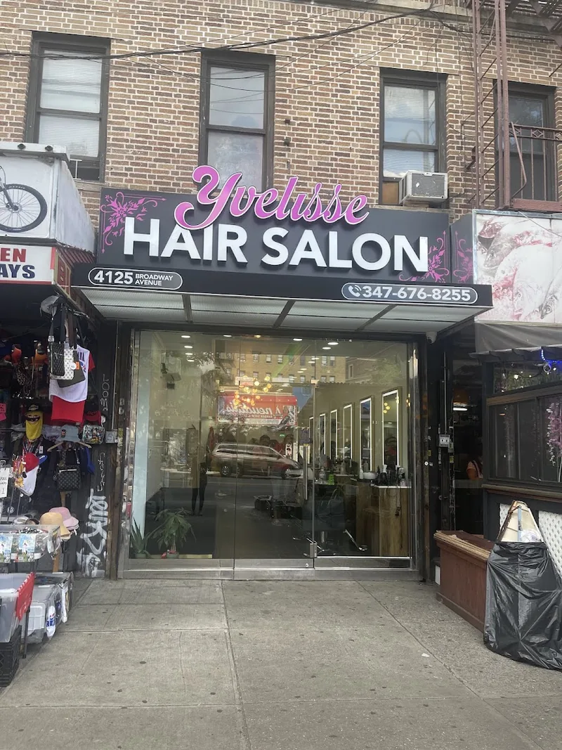 Yvelisse Hair Salon, hair salon at 4125 Broadway in Manhattan, New York