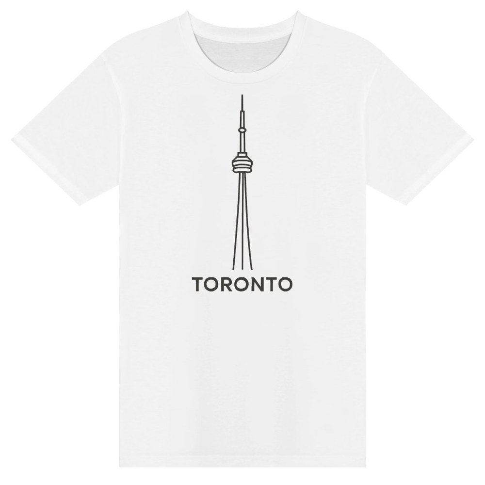 CN Tower T-Shirt - Minimalist Toronto Tee, See The Five Toronto merch