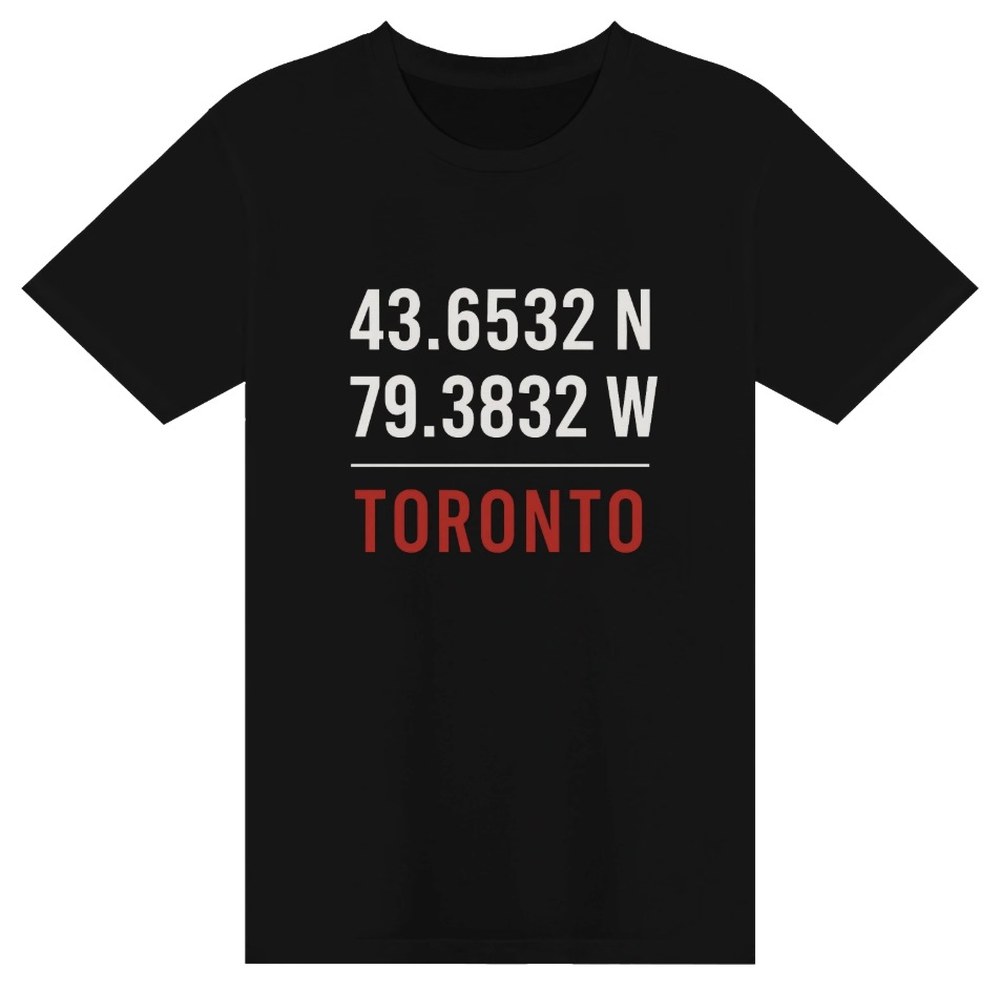 Toronto Coordinates T-Shirt - Latitude Tee